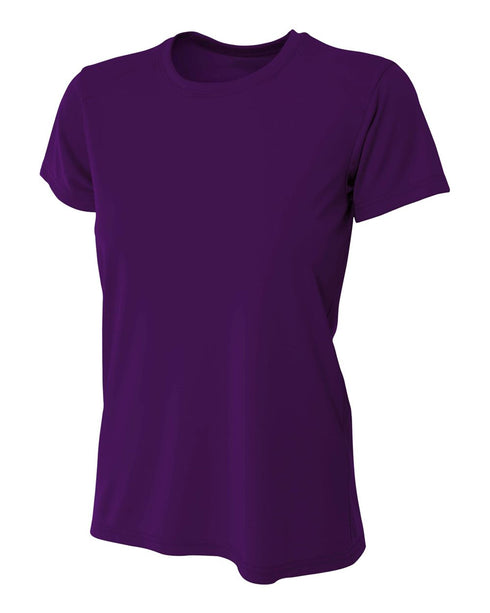 A4 Women's Cooling Performance Crew, Sizes 2XL-4XL (NW3201), Color 'Purple'